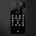 don't get too loud glass case for redmi note 9 image