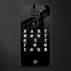 don't get too loud glass case for redmi note 9 image
