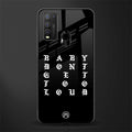 don't get too loud glass case for vivo y50 image
