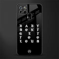 don't get too loud glass case for realme c25 realme c25s image
