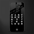 don't get too loud glass case for poco m2 image