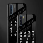 don't get too loud glass case for oppo f15 image-2
