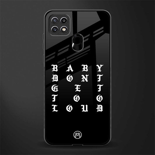 don't get too loud glass case for oppo a15s image