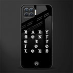 don't get too loud glass case for oppo f17 image