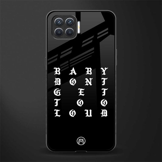 don't get too loud glass case for oppo f17 pro image