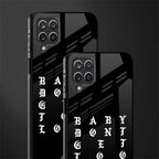don't get too loud glass case for samsung galaxy a12 image-2