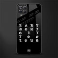 don't get too loud glass case for samsung galaxy a12 image