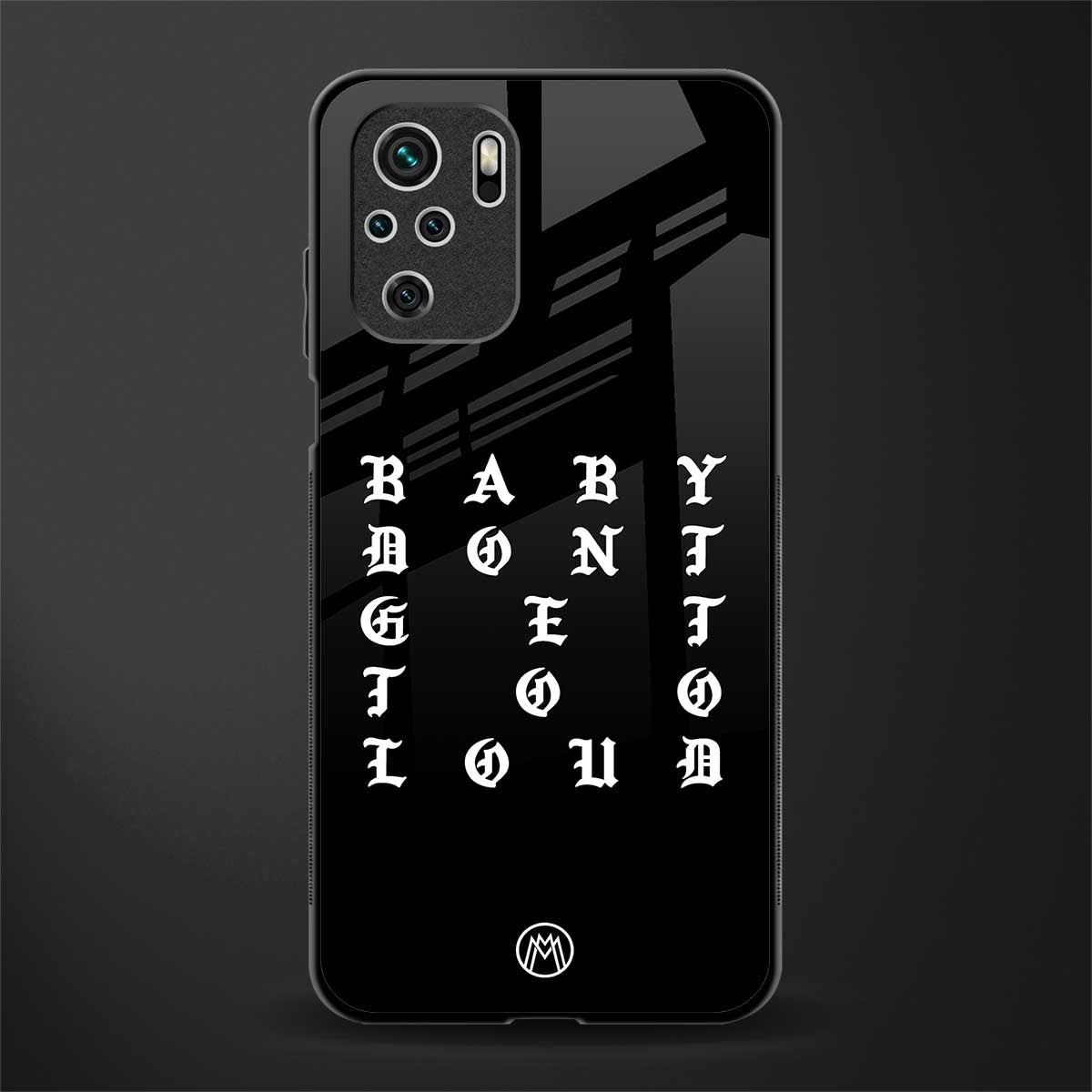don't get too loud glass case for redmi note 10 image