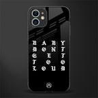 don't get too loud glass case for iphone 12 image