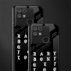 don't get too loud back phone cover | glass case for realme narzo 50a