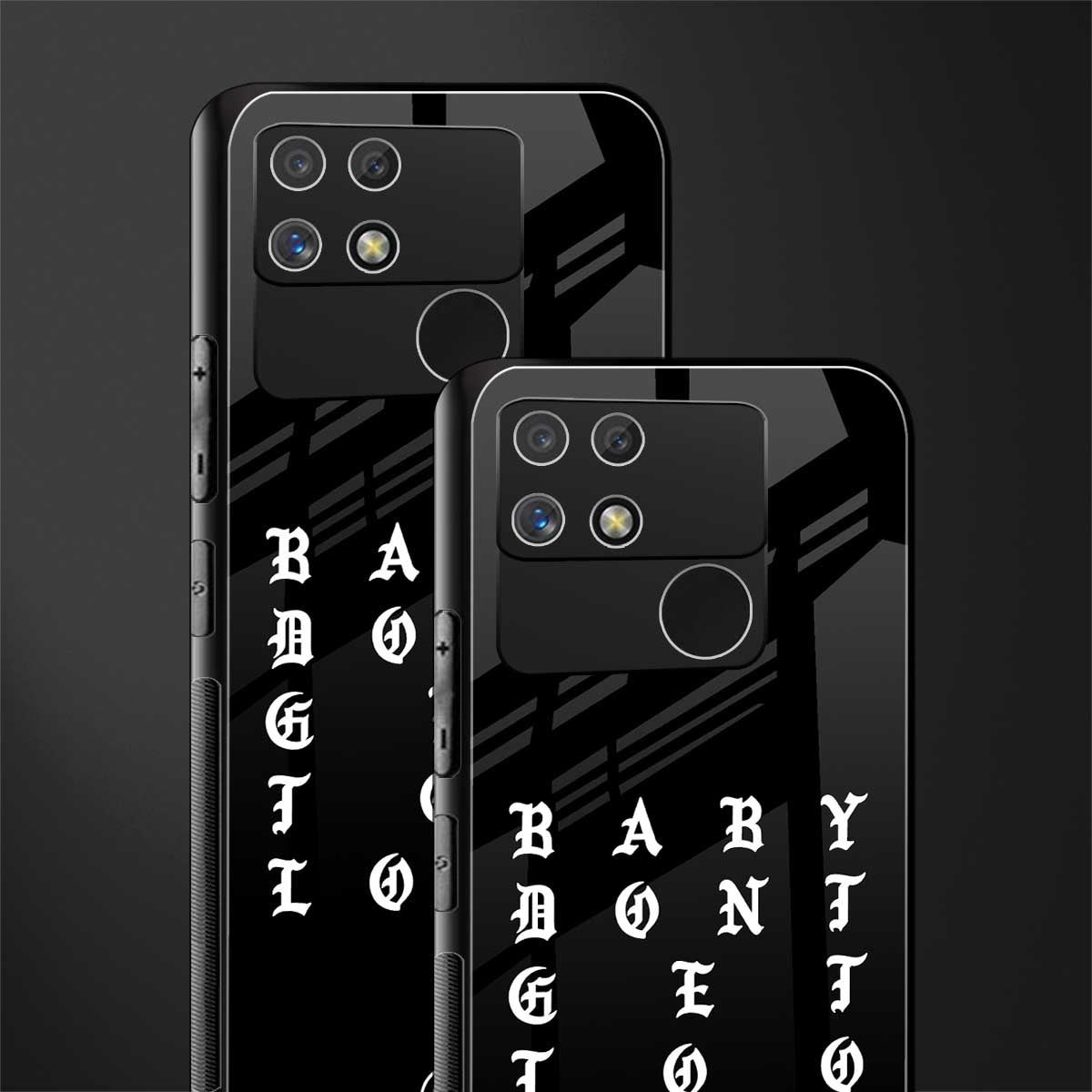 don't get too loud back phone cover | glass case for realme narzo 50a