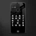 don't get too loud back phone cover | glass case for realme narzo 50a