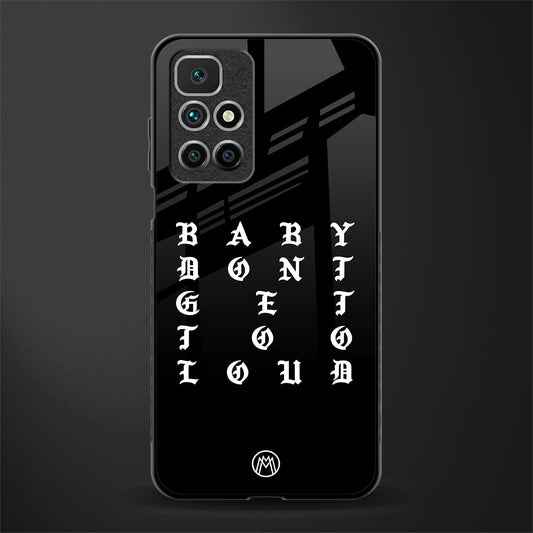 don't get too loud glass case for redmi 10 prime image
