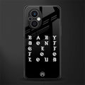 don't get too loud back phone cover | glass case for oppo f21 pro 5g