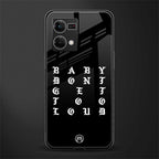 don't get too loud back phone cover | glass case for oppo f21 pro 4g
