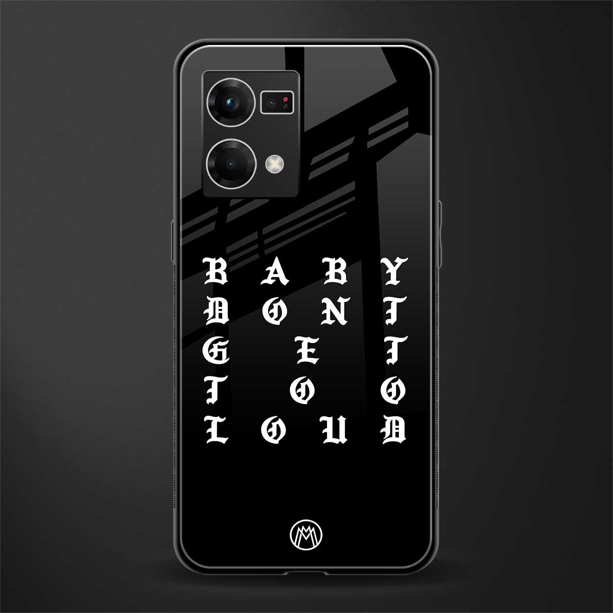 don't get too loud back phone cover | glass case for oppo f21 pro 4g