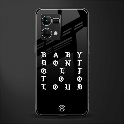 don't get too loud back phone cover | glass case for oppo f21 pro 4g