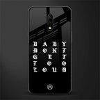 don't get too loud glass case for oneplus 7 image