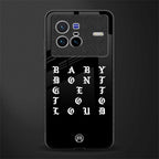 don't get too loud glass case for vivo x80 image
