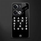 don't get too loud back phone cover | glass case for oppo reno 8
