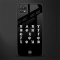don't get too loud back phone cover | glass case for samsung galaxy f42