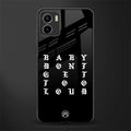 don't get too loud back phone cover | glass case for vivo y72