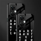 don't get too loud back phone cover | glass case for oneplus nord ce 3 lite