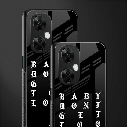 don't get too loud back phone cover | glass case for oneplus nord ce 3 lite