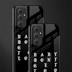don't get too loud back phone cover | glass case for samsung galaxy a54 5g