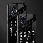 don't get too loud back phone cover | glass case for realme c55