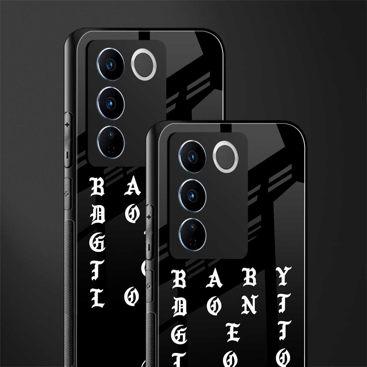 don't get too loud back phone cover | glass case for vivo v27 pro 5g