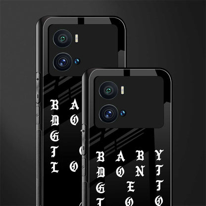 don't get too loud back phone cover | glass case for iQOO 9 Pro