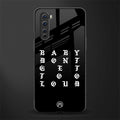 don't get too loud glass case for oneplus nord ac2001 image
