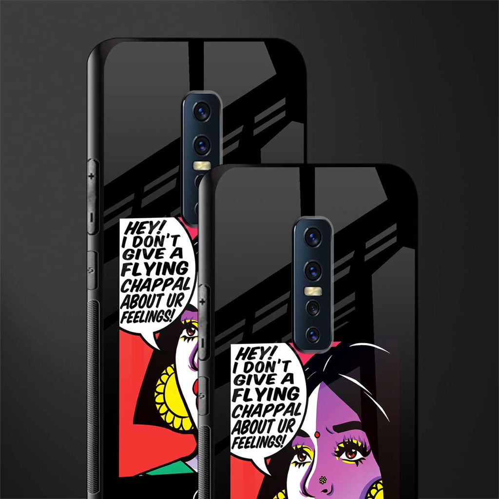 don't give a flying chappal glass case for vivo v17 pro image-2