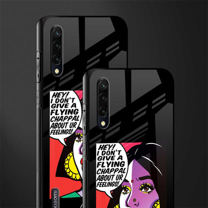 don't give a flying chappal glass case for mi a3 redmi a3 image-2