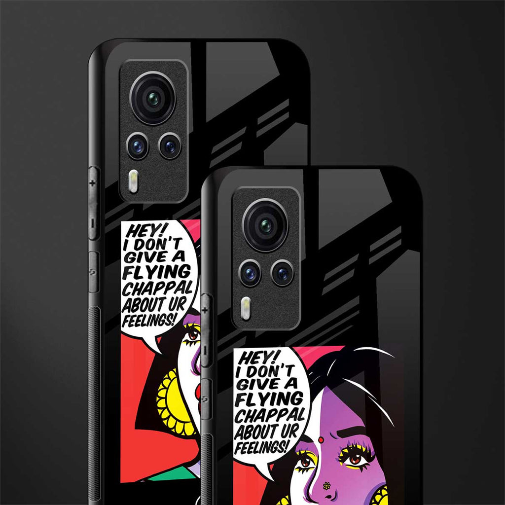 don't give a flying chappal glass case for vivo x60 pro image-2