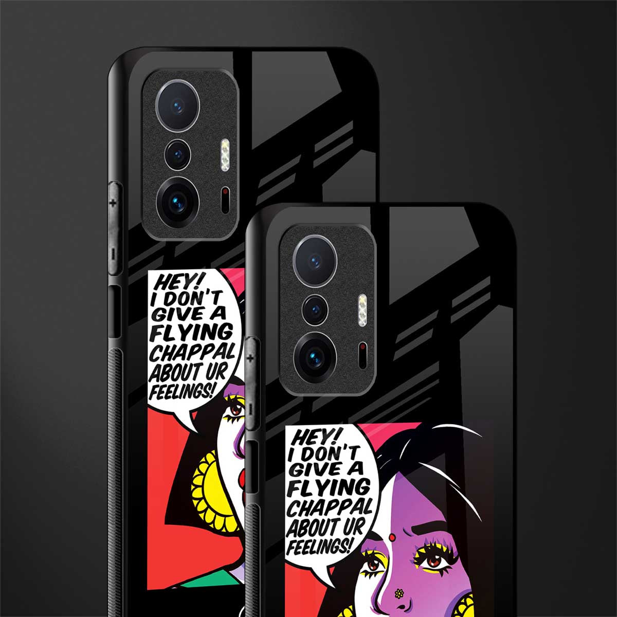don't give a flying chappal glass case for mi 11t pro 5g image-2