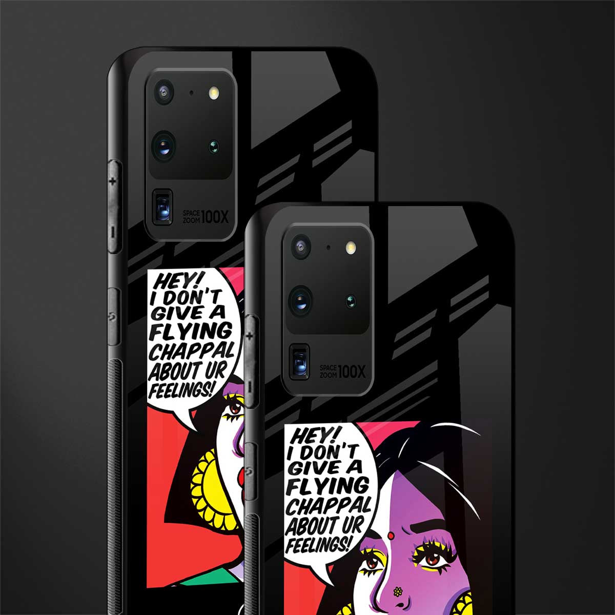 don't give a flying chappal glass case for samsung galaxy s20 ultra image-2