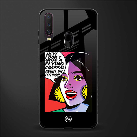 don't give a flying chappal glass case for vivo y15 image