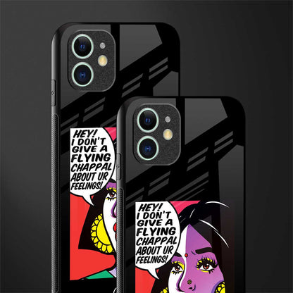 don't give a flying chappal glass case for iphone 12 mini image-2