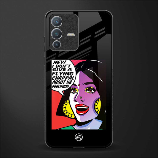 don't give a flying chappal glass case for vivo v23 pro 5g image