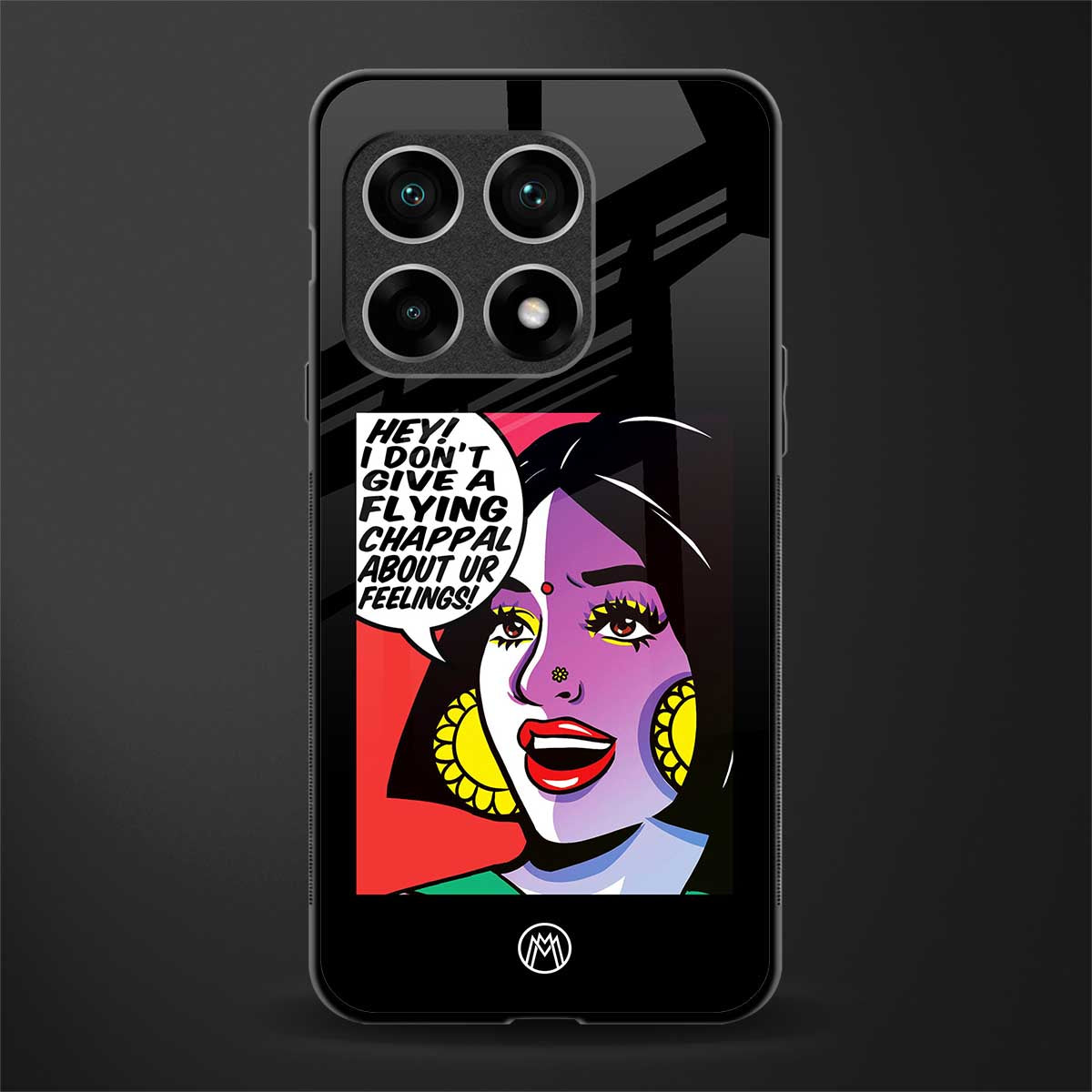 don't give a flying chappal glass case for oneplus 10 pro 5g image