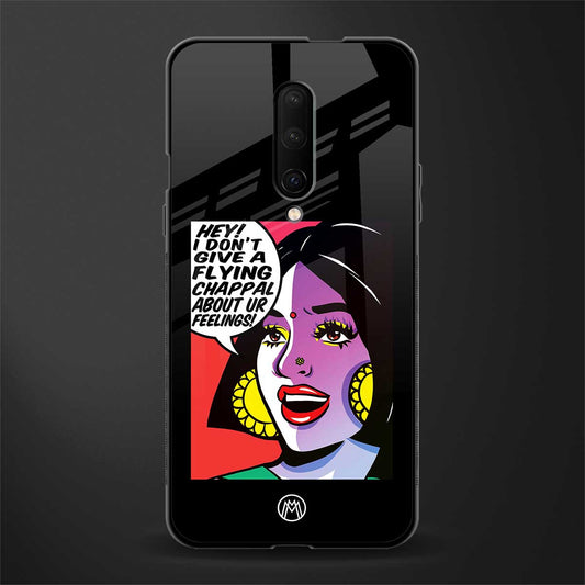 don't give a flying chappal glass case for oneplus 7 pro image