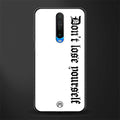 don't lose yourself glass case for poco x2 image