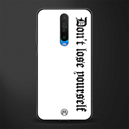 don't lose yourself glass case for poco x2 image