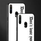 don't lose yourself glass case for realme narzo 10a image-2