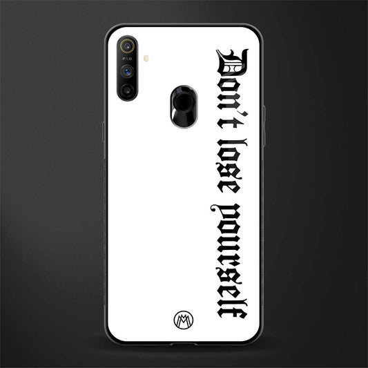 don't lose yourself glass case for realme narzo 20a image