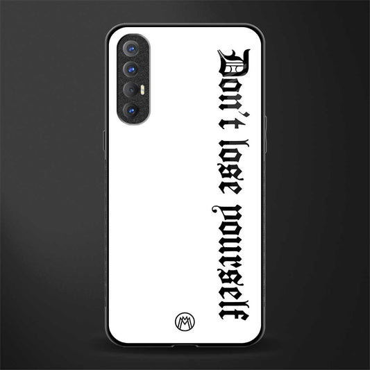 don't lose yourself glass case for oppo reno 3 pro image