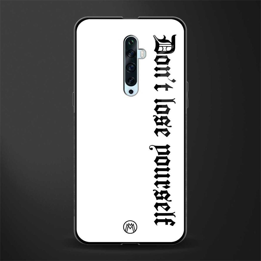 don't lose yourself glass case for oppo reno 2f image