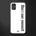 don't lose yourself glass case for samsung galaxy m31s image